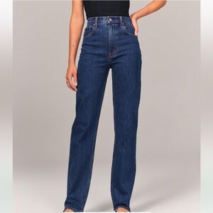 Abercrombie high rise 90s straight jean
